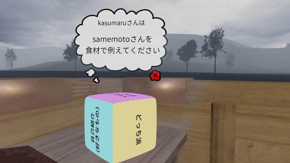 話を盛り上げてくれるサイコロ