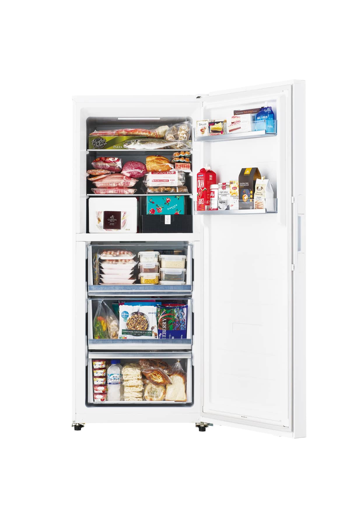 ハイアール前開き式冷蔵庫　省スペース設計で国内最大容量「386リットル」