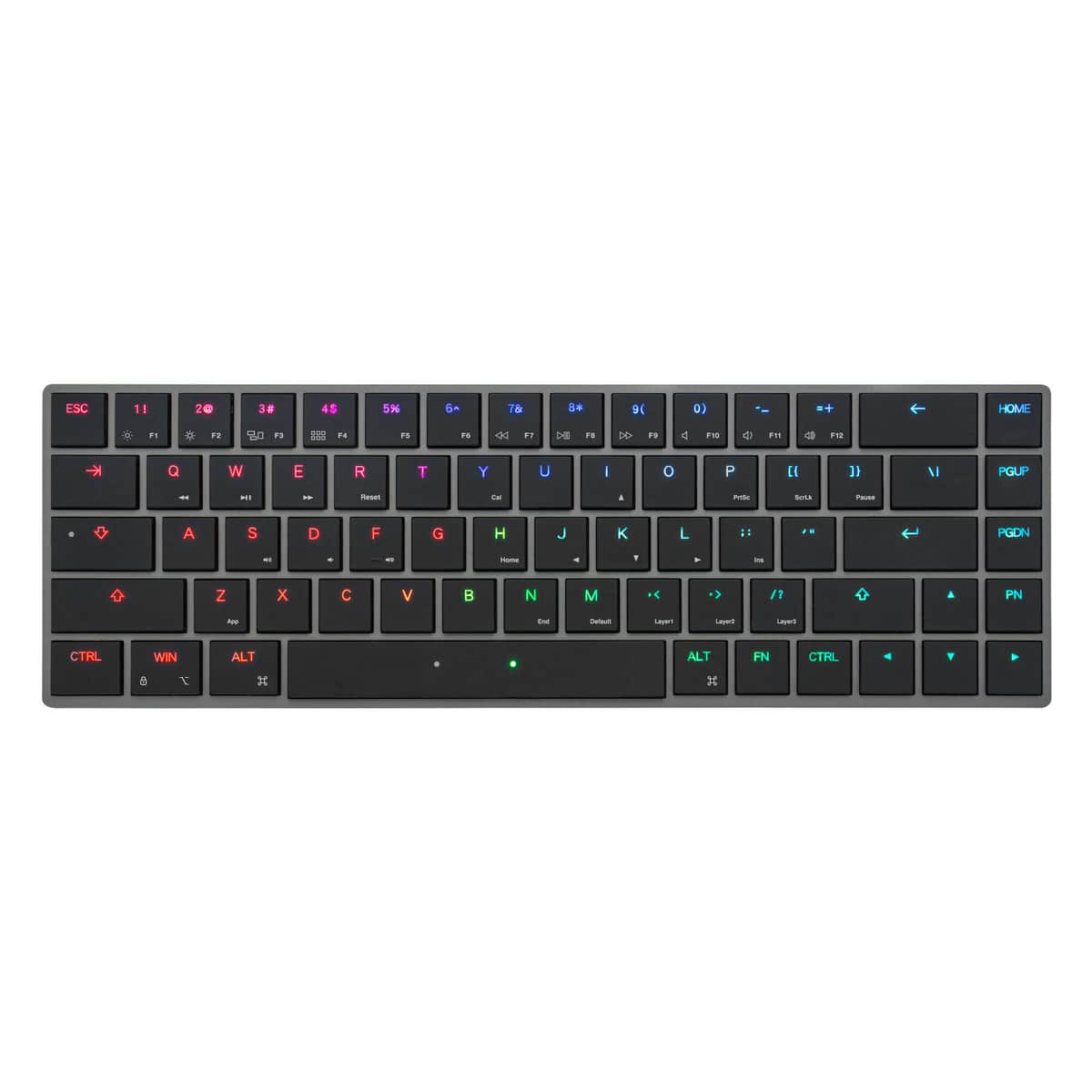 極薄メカニカルキーボード「Mistel AIRONE」　前面ベゼルの厚み約5mm