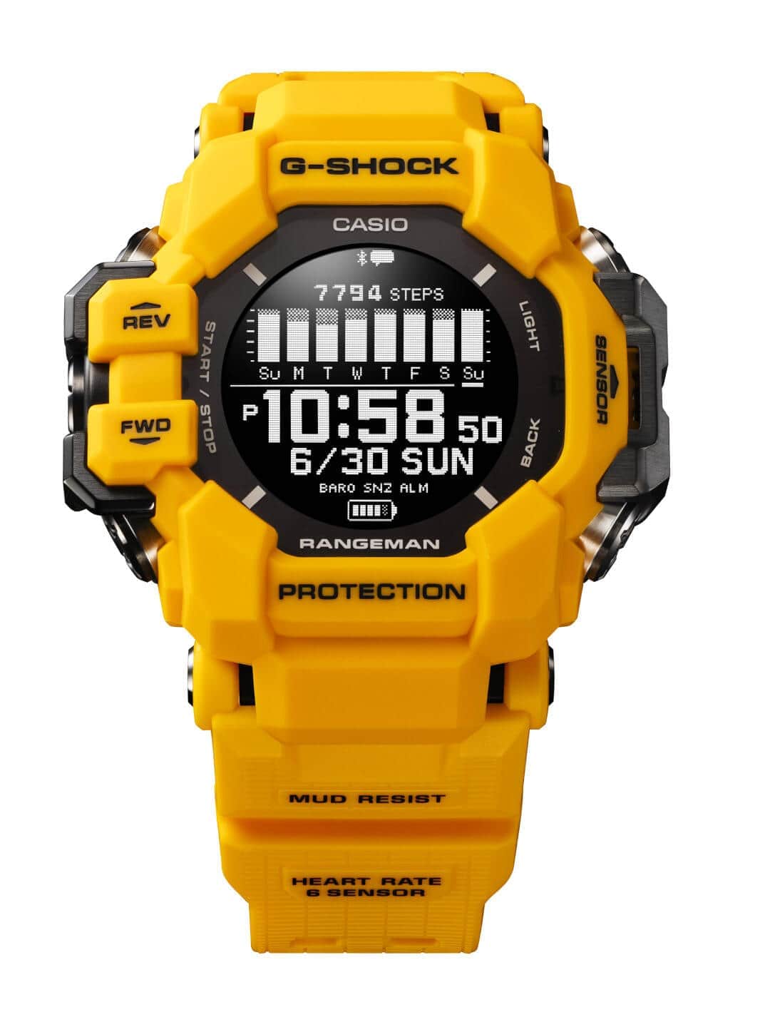 G-SHOCK「RANGEMAN GPR-H1000」　心拍計とGPS機能備えたサバイバル仕様