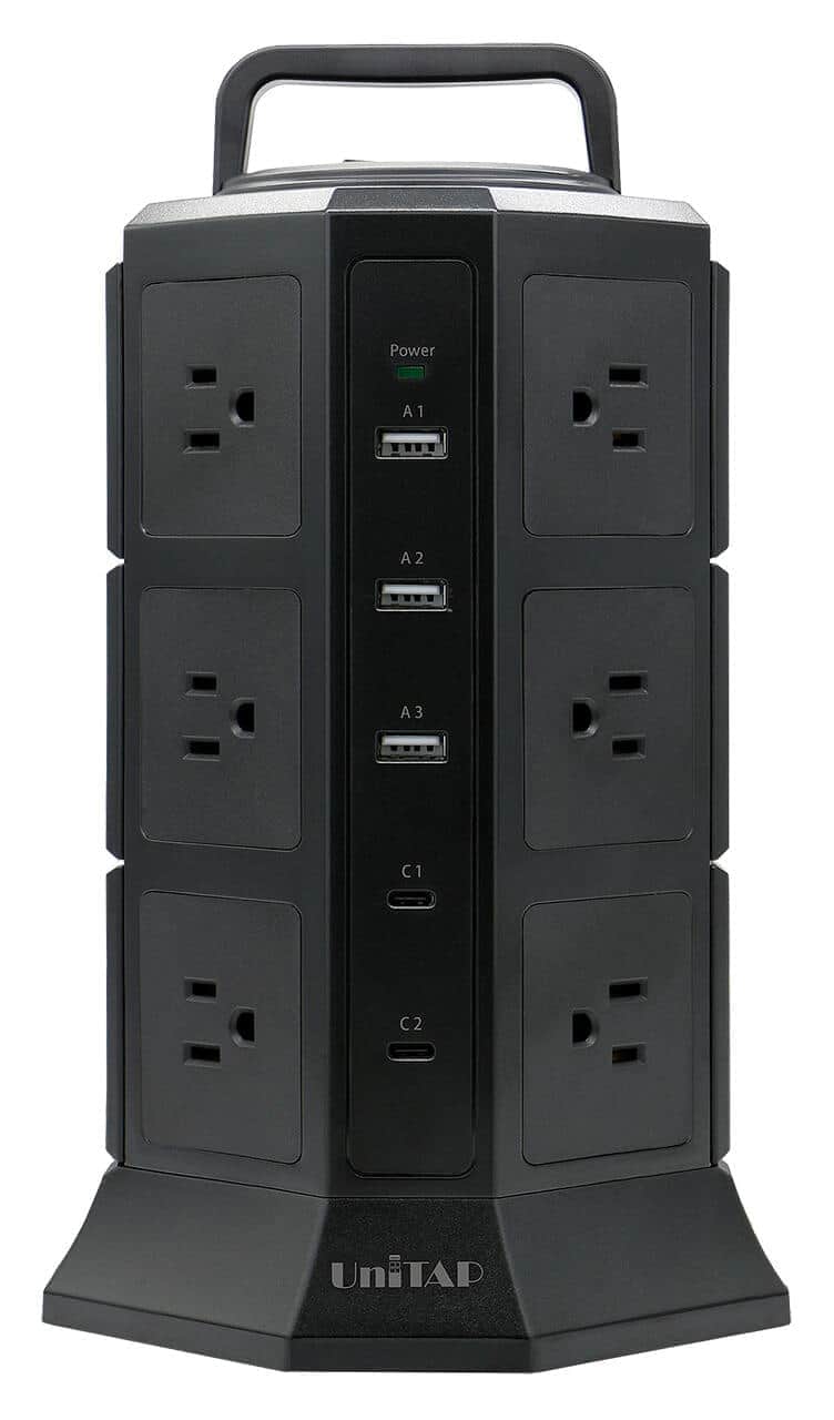 プリンストンOAタップ「UniTAP」　USB-CやUSB-Aポートが豊富