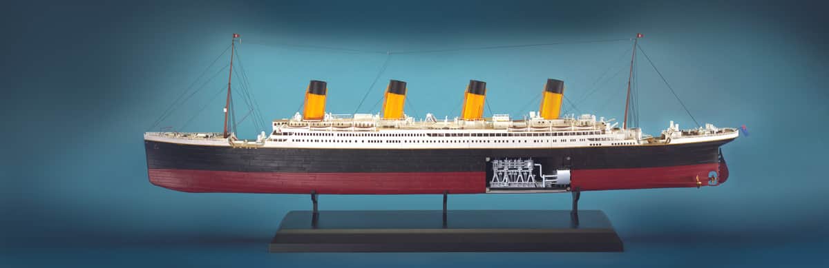 幻の豪華客船「タイタニック号」　全長134cmのモデルが作れる