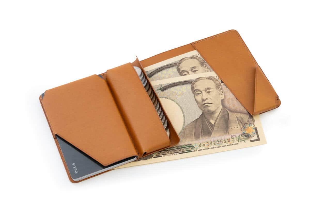 小さな薄い財布「Hitoe Fold Aria -Mushroom-」