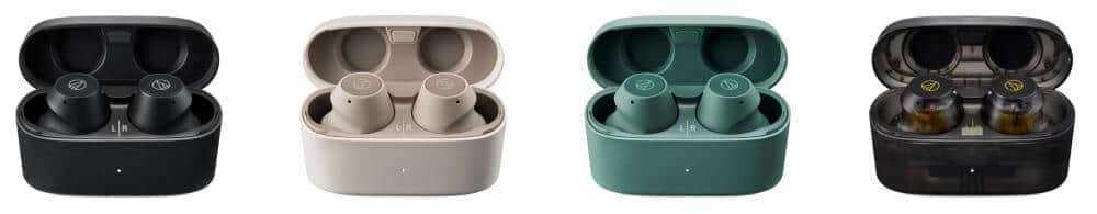 オーディオテクニカから完全ワイヤレスイヤホン　重低音とノイキャン機能を備える