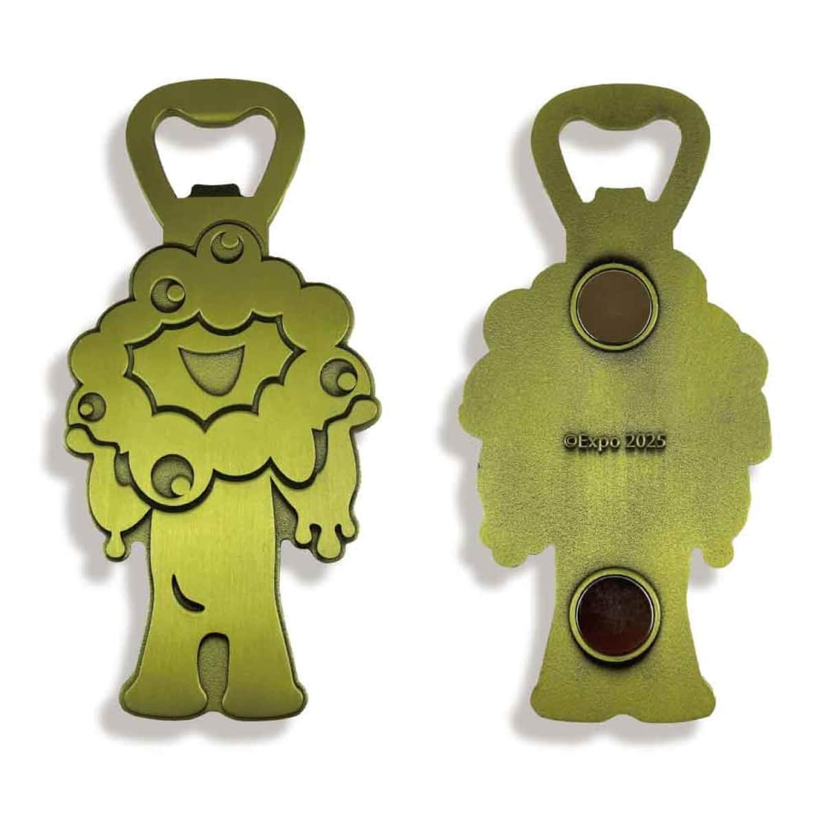 ミャクミャク」が栓抜きになった バリエーションは4種類: J-CAST