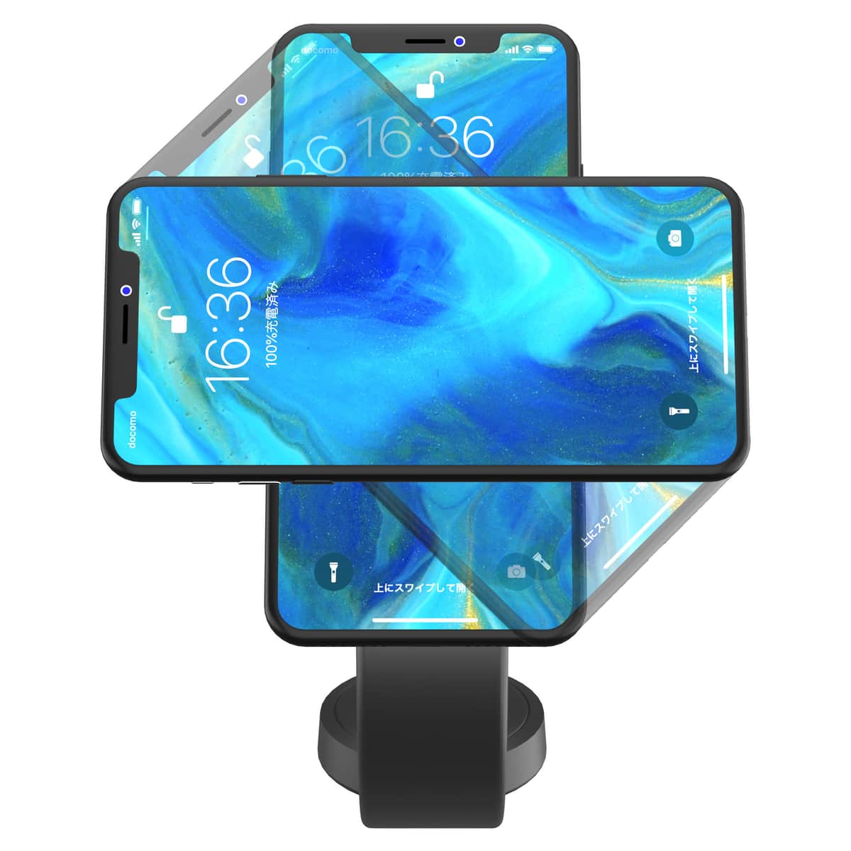 スマホをマグネットで装着、「Qi2」による高速ワイヤレス充電