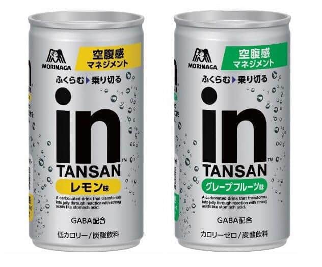 ゼリー状に変化して膨らむ炭酸飲料　「inタンサン」カロリーゼロタイプ