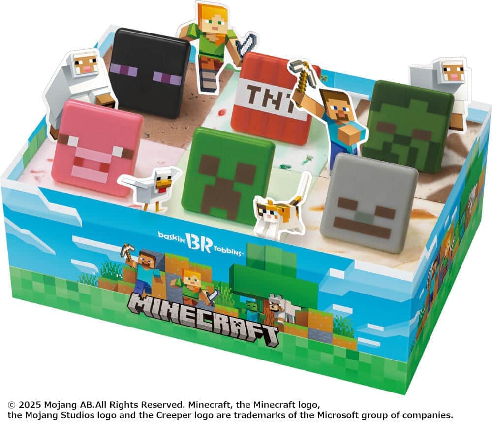 「マインクラフト アイスクリームケーキ」　サーティワンから