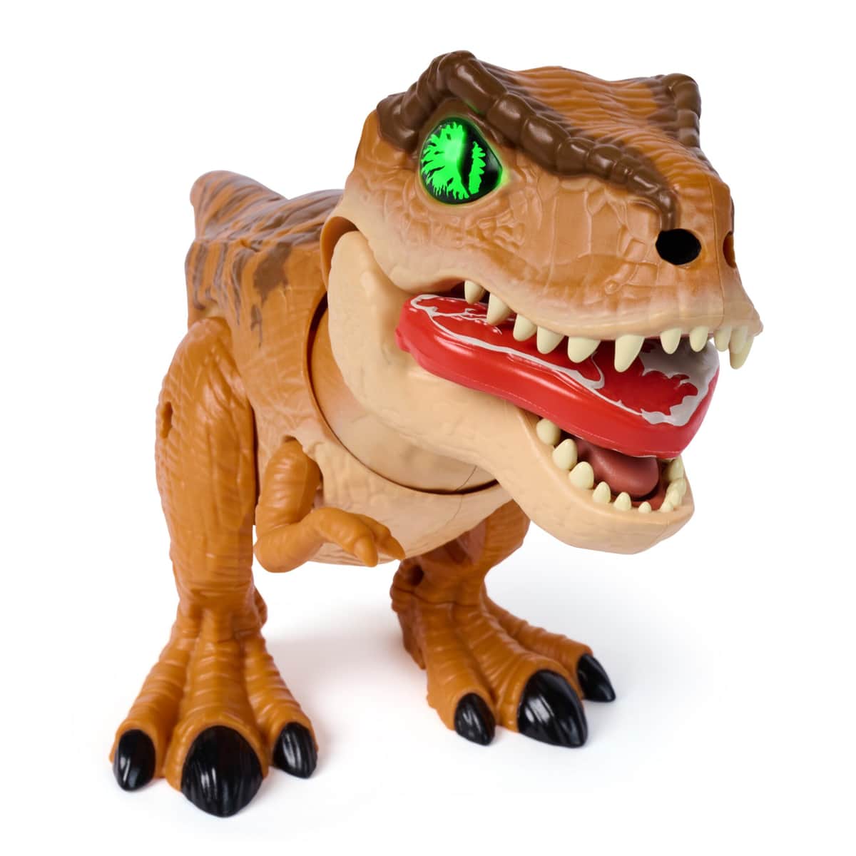 「ジュラシック・ワールド」の世界さながらにT-レックスを育てたり遊んだりできる
