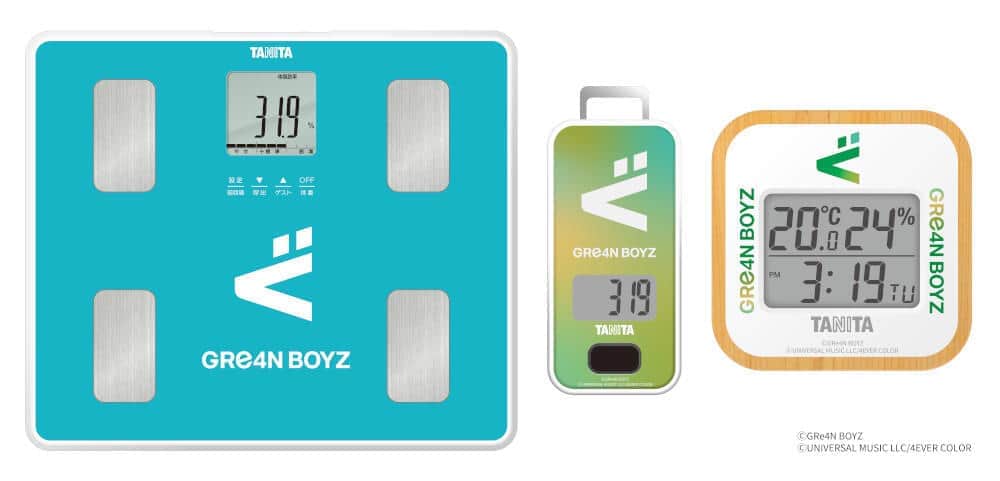 「GReeeeN」から改名「GRe4N BOYZ」とコラボ　タニタの体組成計ほか