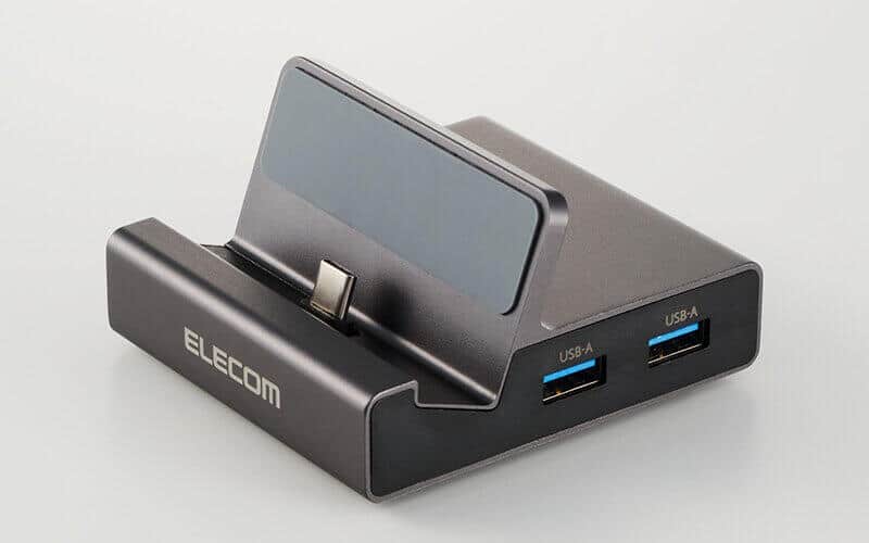 スマホ充電しながら画面をテレビに映せる　スタンド型ドッキングステーション