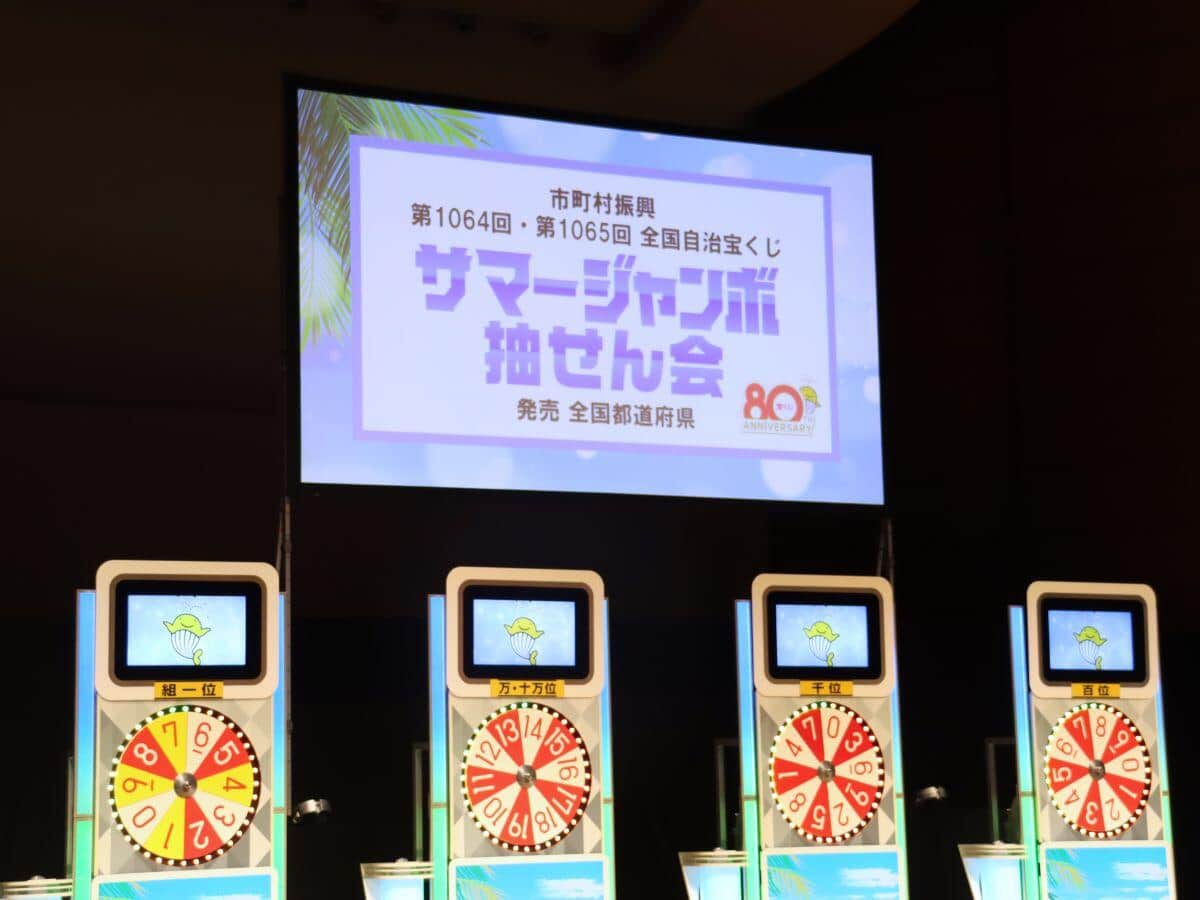 サマージャンボ抽選会がNHK大阪ホールで開催された（2025年8月21日撮影）