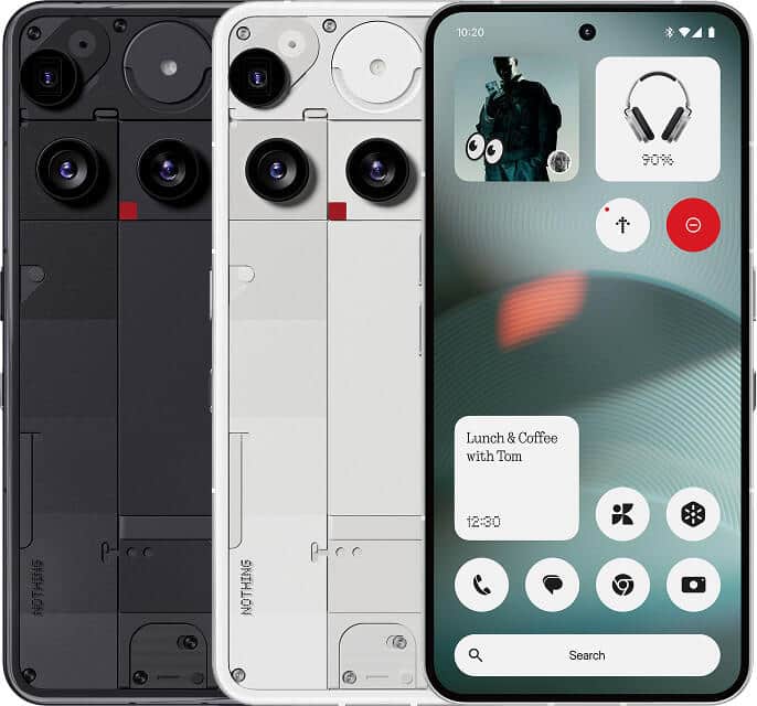 幾何学的なデザインにスマートなマイクロLEDディスプレイを装備
