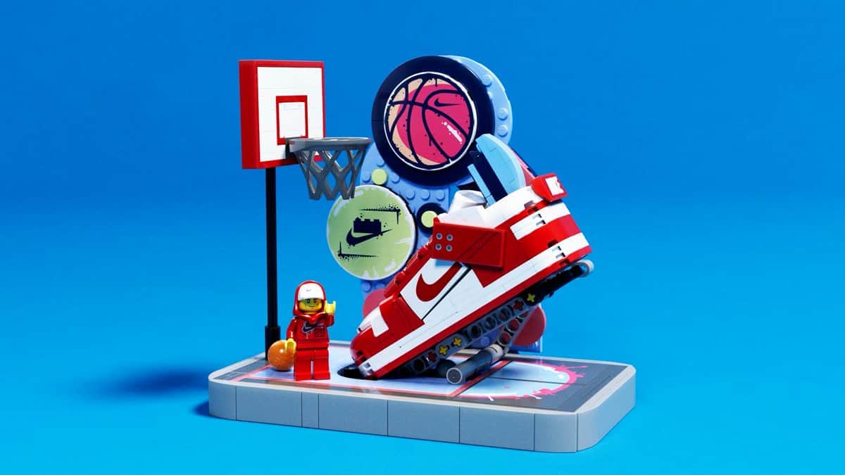 レゴとNIKE共同開発　スラムダンクシーンを再現「Nike Slam Dunk」など2種　