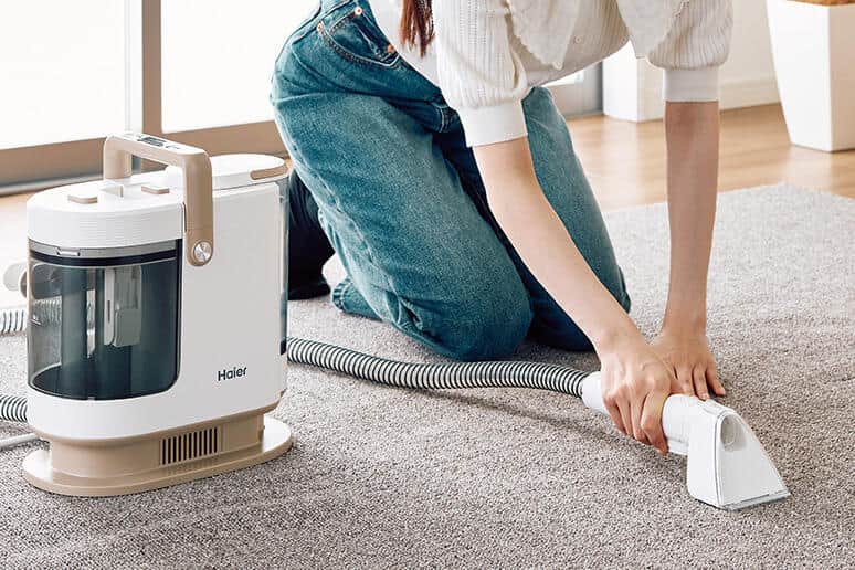 洗濯機に入らない、でも汚れが気になる布製品を手軽に洗浄
