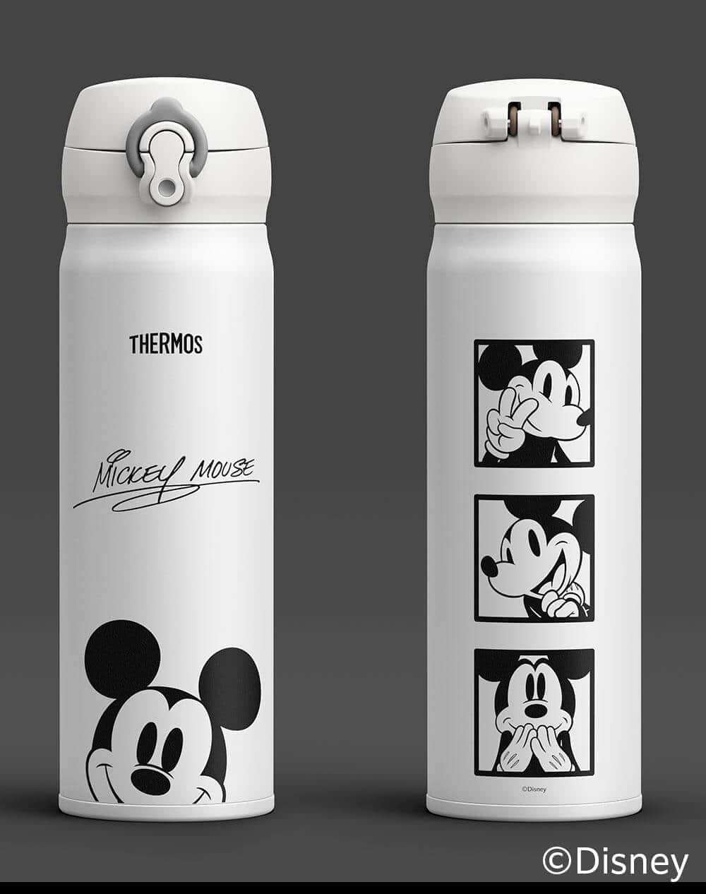 ディズニーキャラをデザイン　サーモス「真空断熱ケータイマグ」限定ボトル