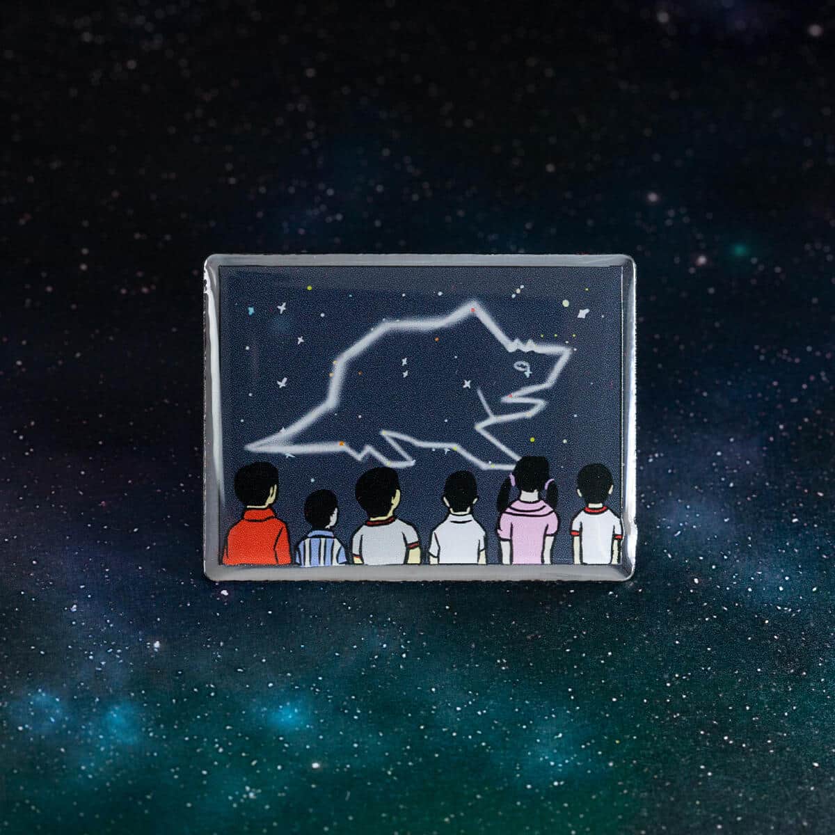 各話を象徴するシーンをセレクト、ピンズにデザイン
