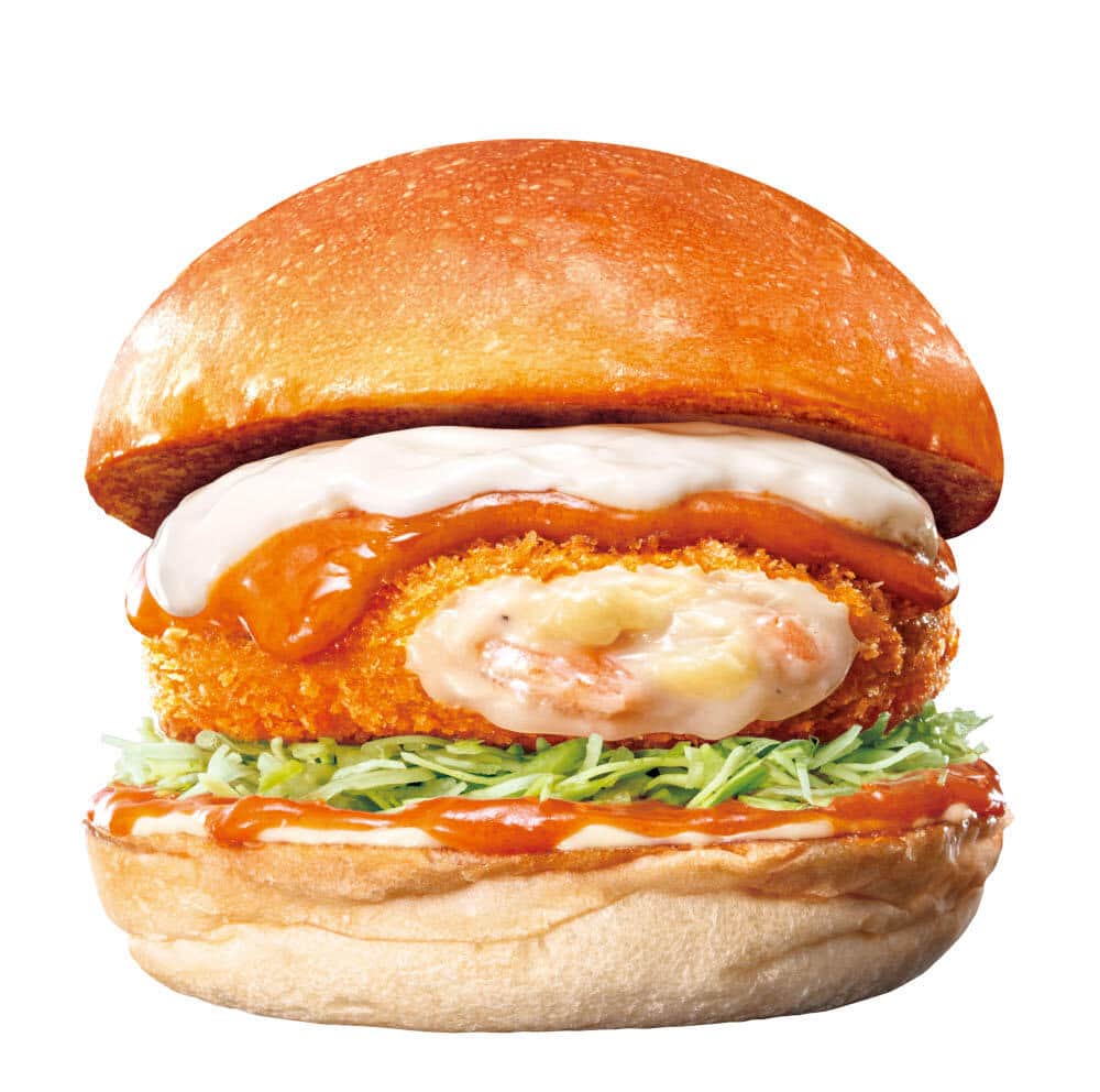 肌寒い季節に合う「えびグラバーガー」、どちらを選ぶ？
