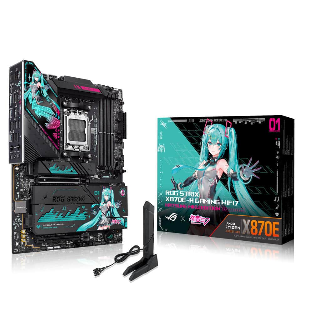 コンプリートすればケースからマザーボードまで「初音ミク」仕様に
