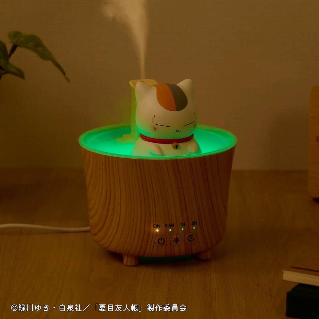 ニャンコ先生が楽しむ湯けむりで室内を潤す