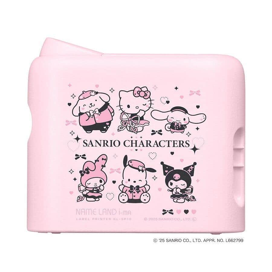 カシオのラベルプリンター「NAME LAND i-ma」　サンリオキャラのコラボモデル