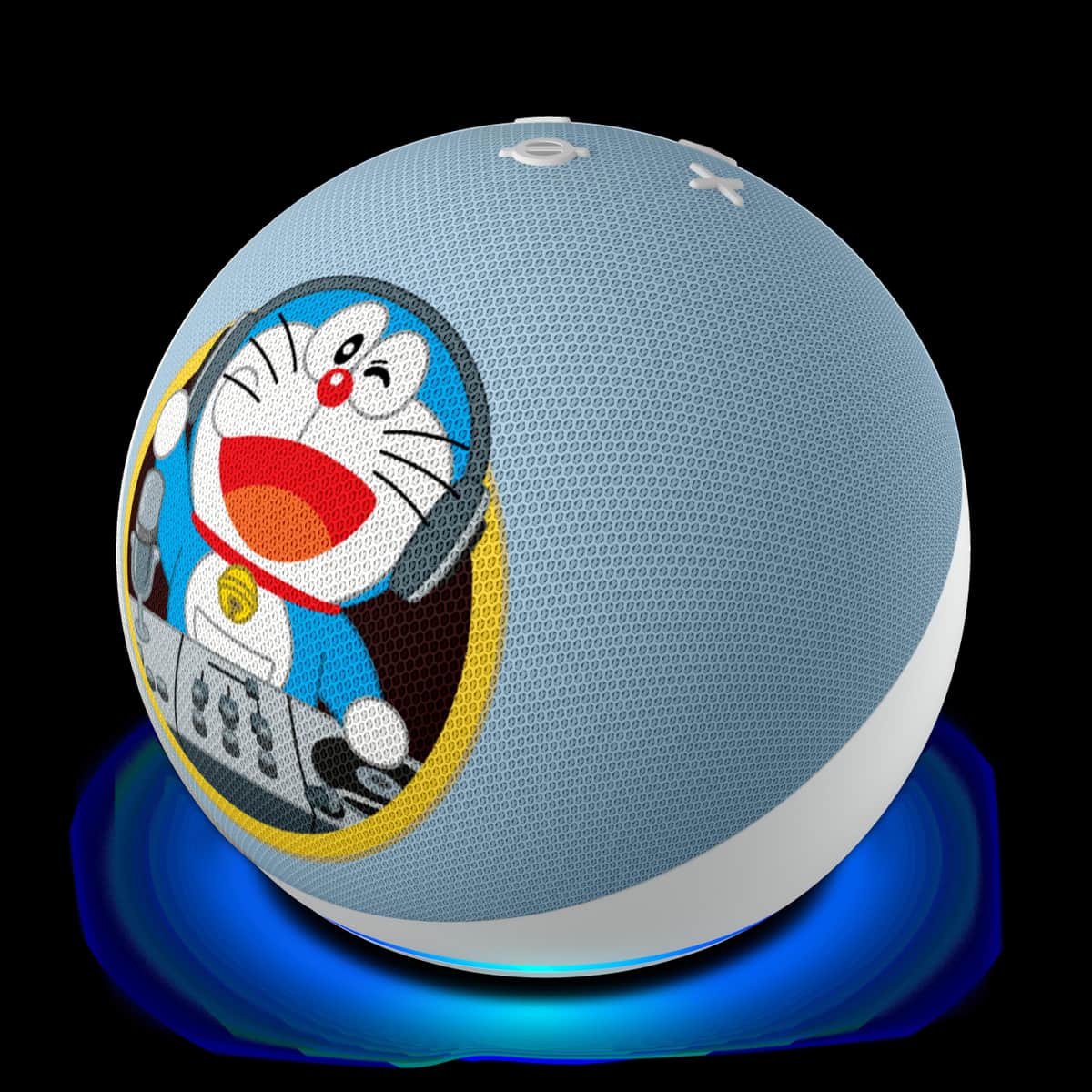 時刻の案内に加え、ドラえもんからひと言メッセージがもらえる
