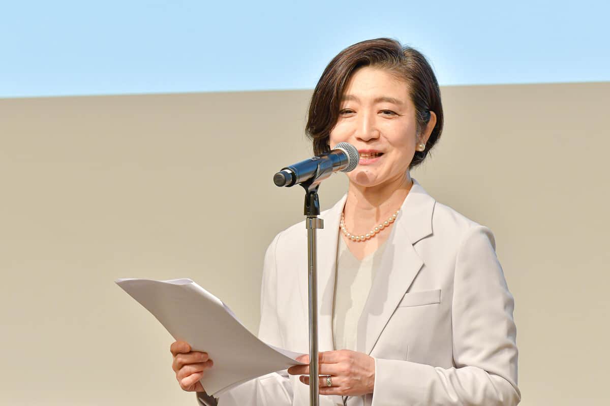 スピーチした小川会長