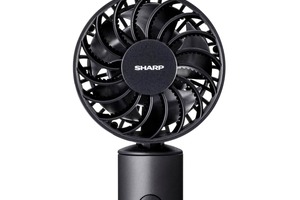 サーキュレーターの構造とフクロウの翼を応用したハンディファン　シャープ