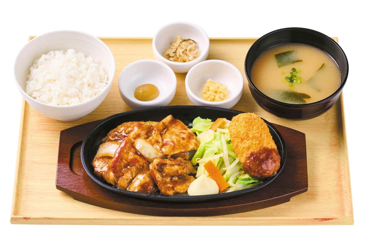 こだわりのたれで味わう三元豚のしょうが焼　味変も楽しめる
