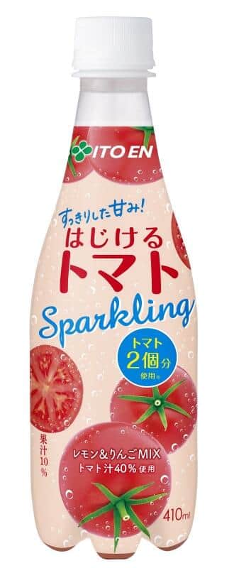 はじけるトマト Sparkling」 トマトジュース嫌いでも飲める爽快な炭酸