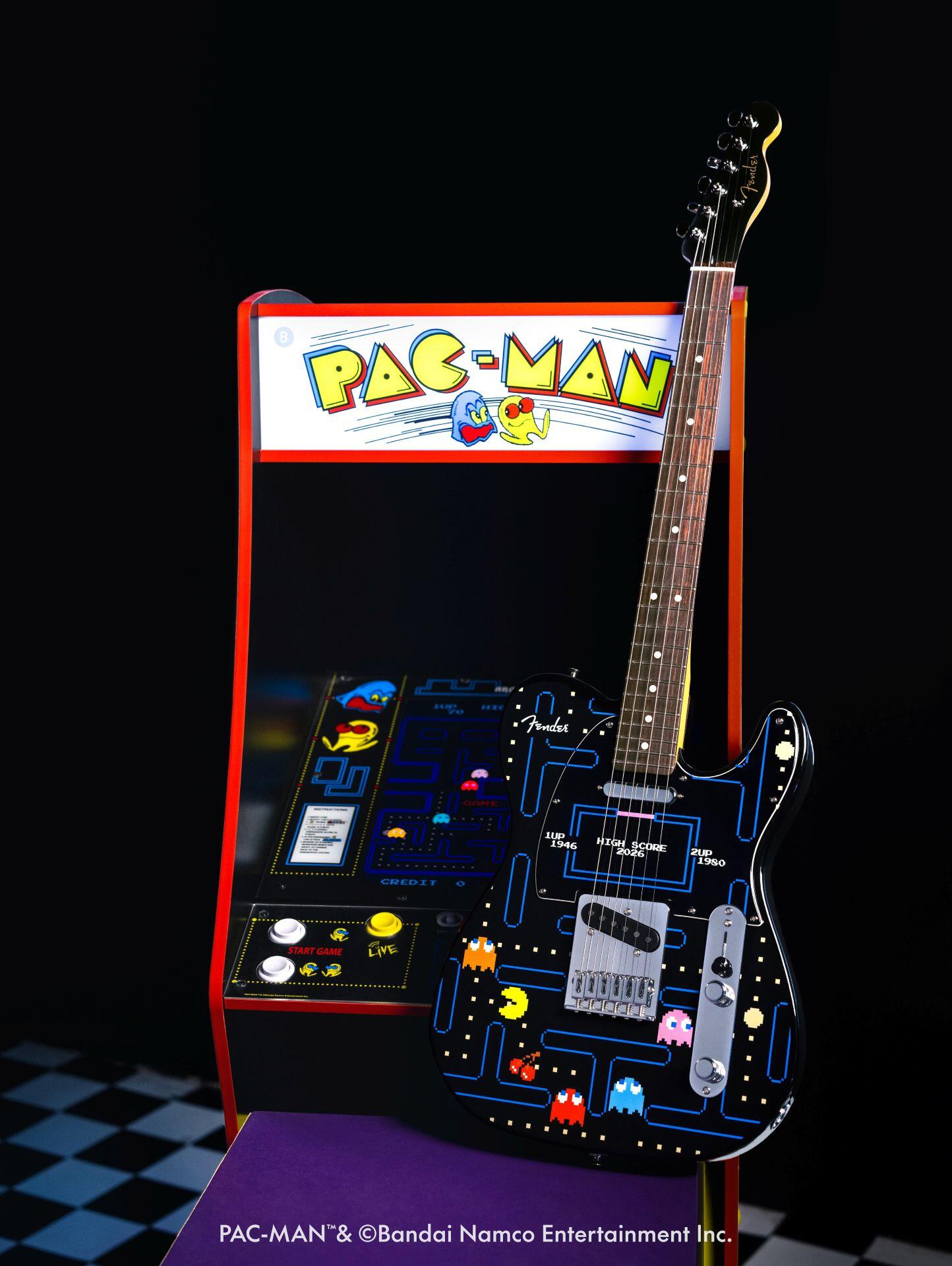 「パックマン」と「Fender」のコラボギターが登場！