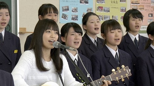 Miwa Nコン合唱曲 作りました 愛媛県の中学訪ねて生徒31人と 結 ゆい J Cast テレビウォッチ