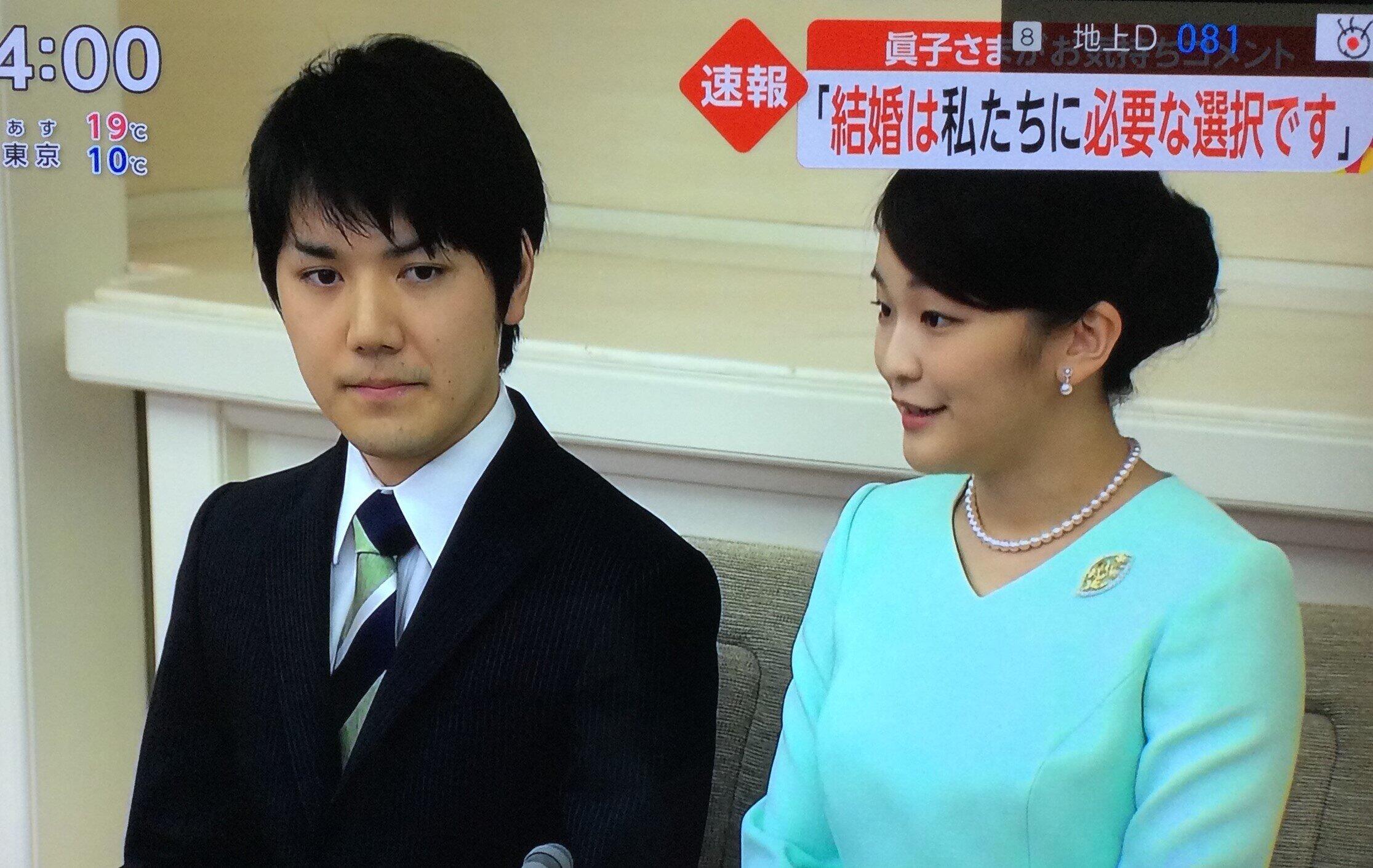 眞子さんの「結婚への決意」を速報するフジテレビのニュース
